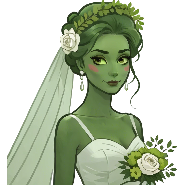 Bride at her wedding shower  emoji