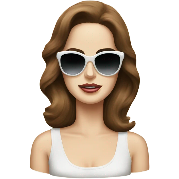 lana del rey with sunglasses emoji