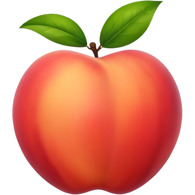 Peach slap hard red emoji