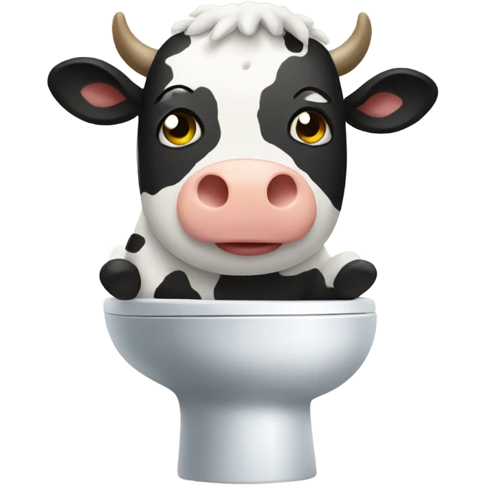 cow on toilet  emoji