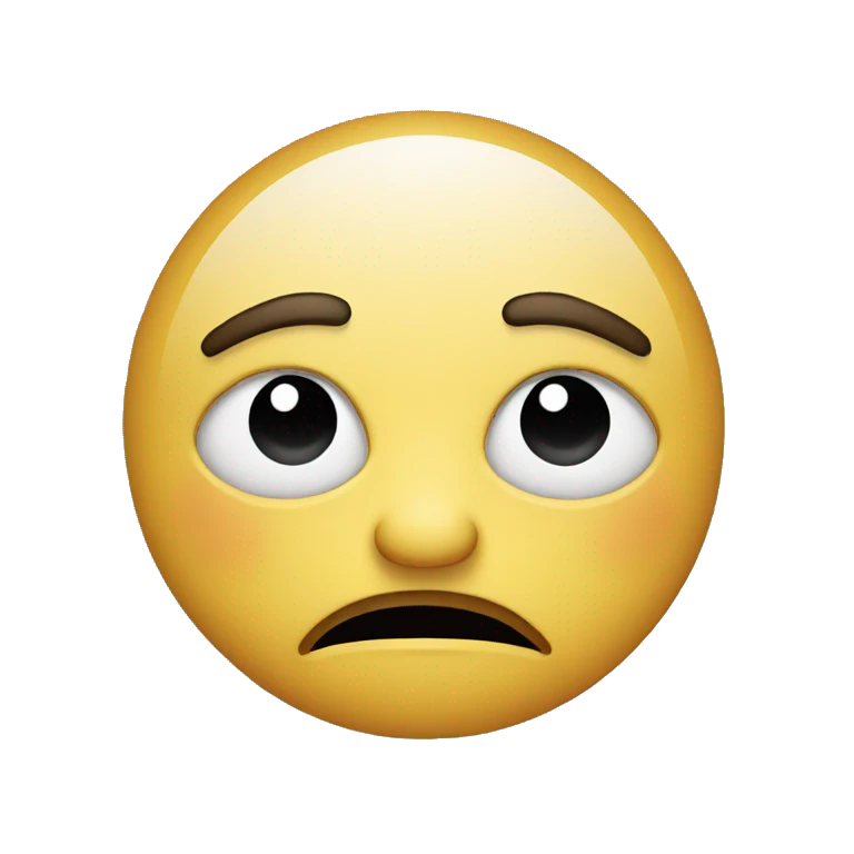 sad face with peace sign  emoji