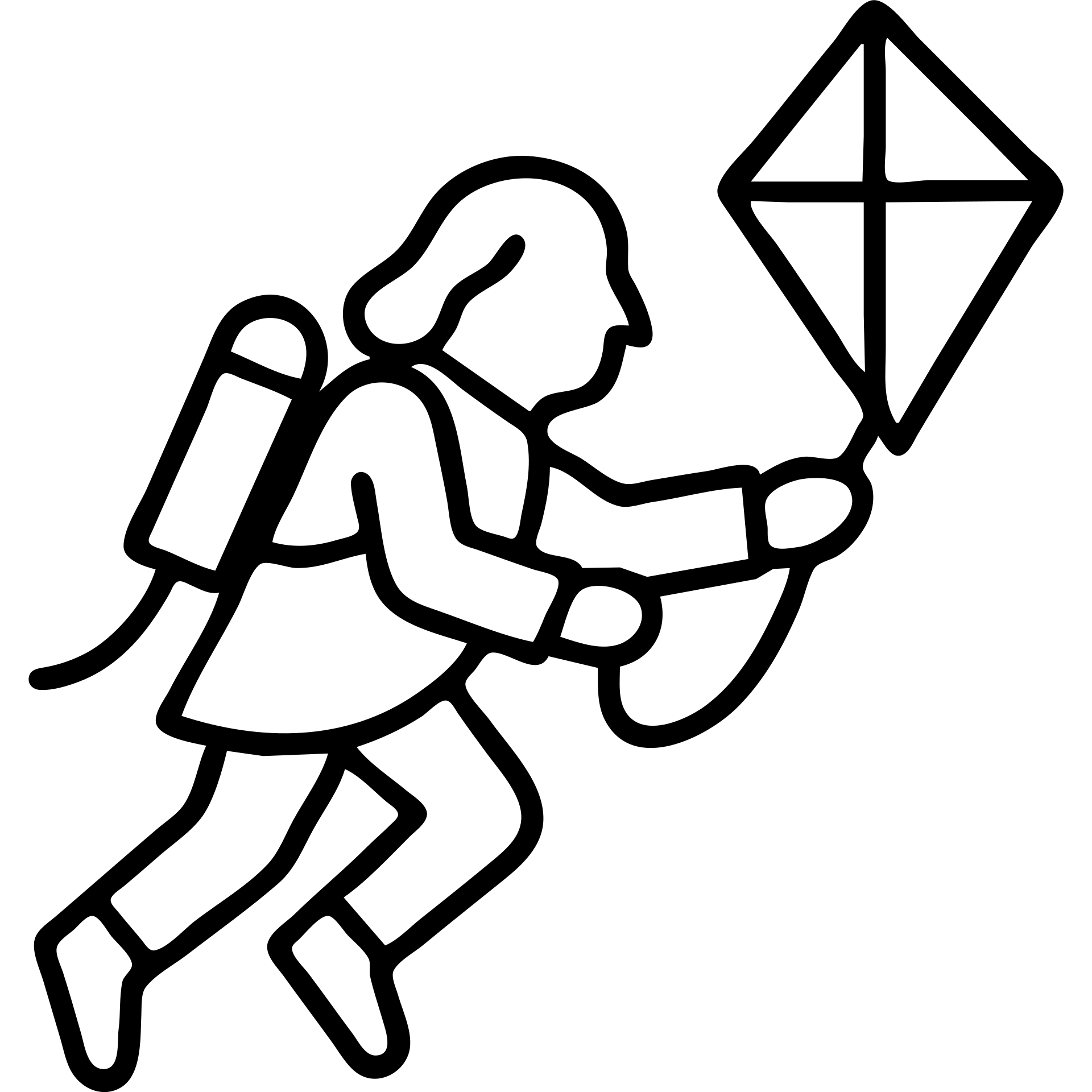 Ben Franklin flying with a jetpack and holding a diamond kite, clean modern outline, no fill emoji