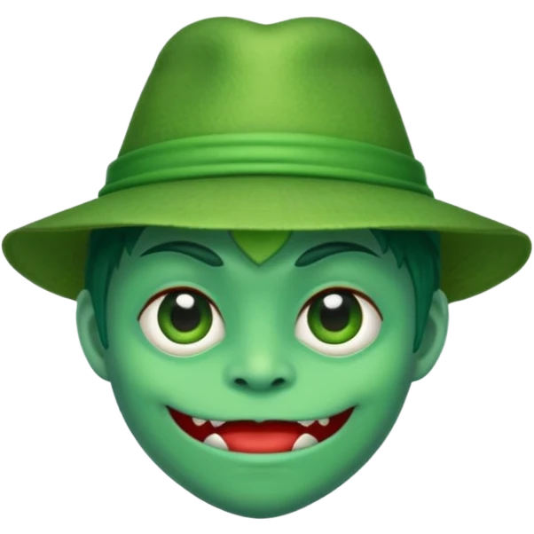 monster with green hat emoji