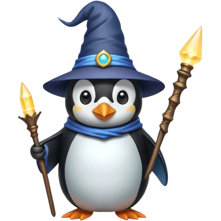 Penguin Wizard emoji