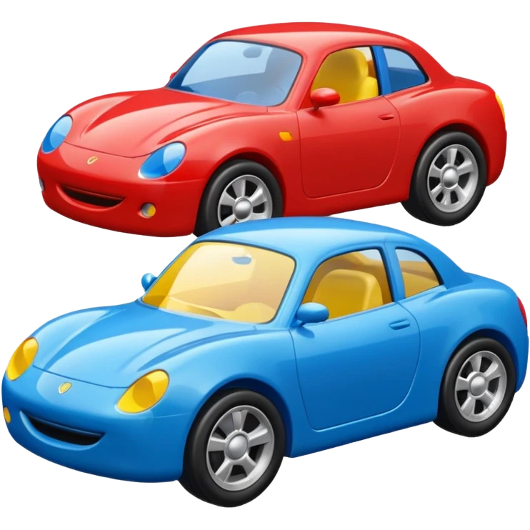 3 toy cars emoji