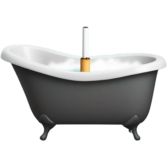 Cigarette in bath emoji