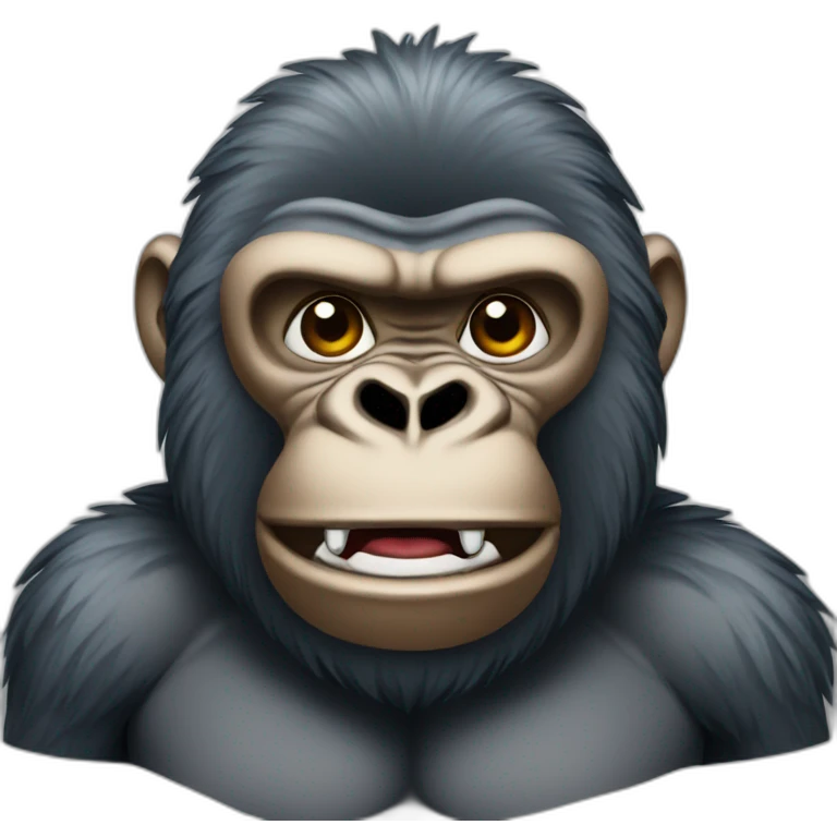 Gorilla emoji on call emoji