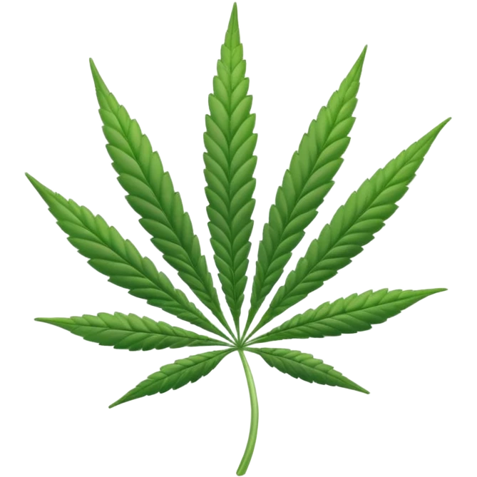 white marijuana icon emoji