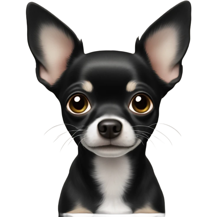 Black Chihuahua ￼ emoji