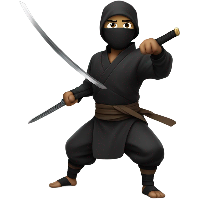 Ninja with swords emoji