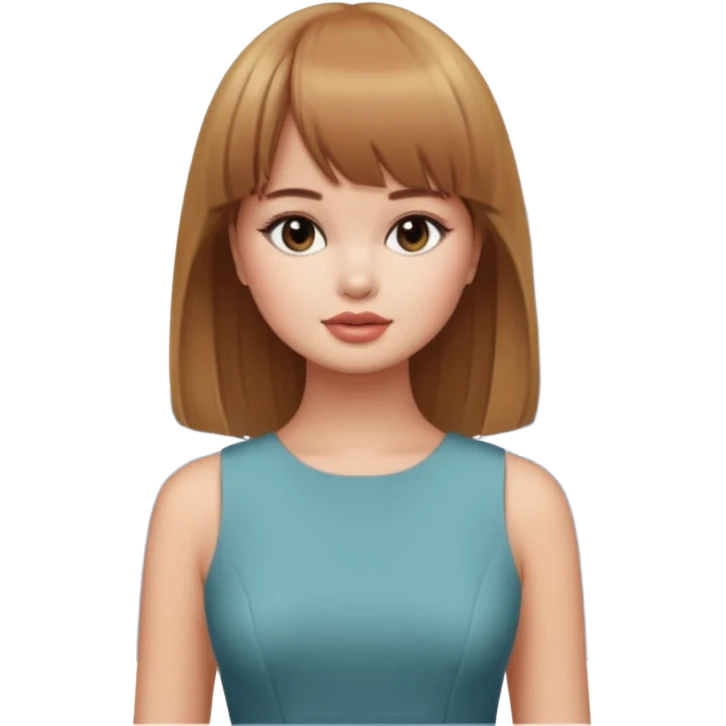 Debby Ryan (straight bangs) in the Big City emoji