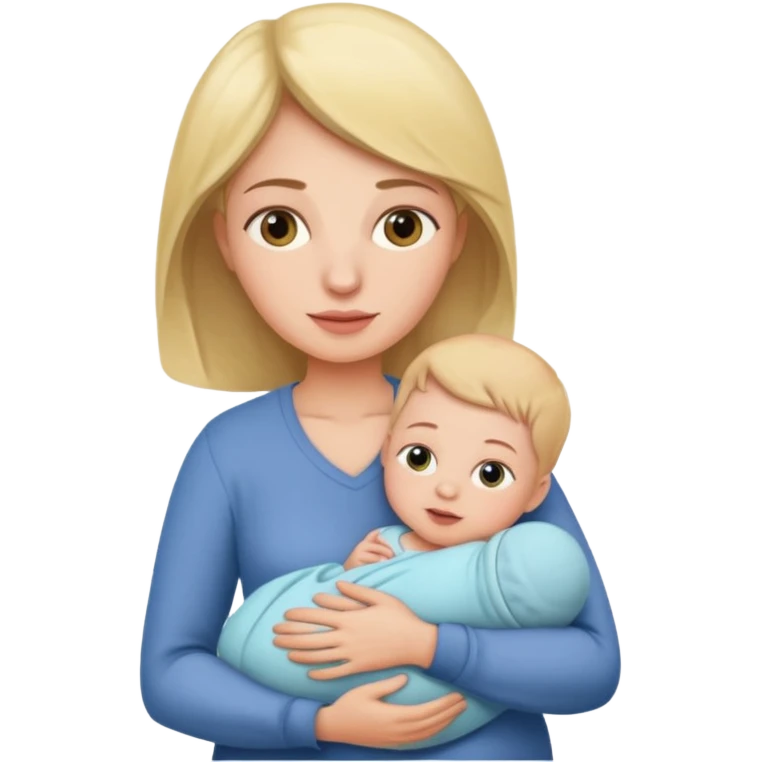 mother with one newborn baby emoji
