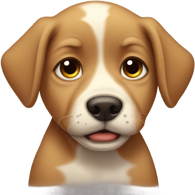 Puppy crying  emoji
