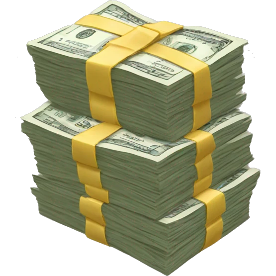 Stack of money emoji