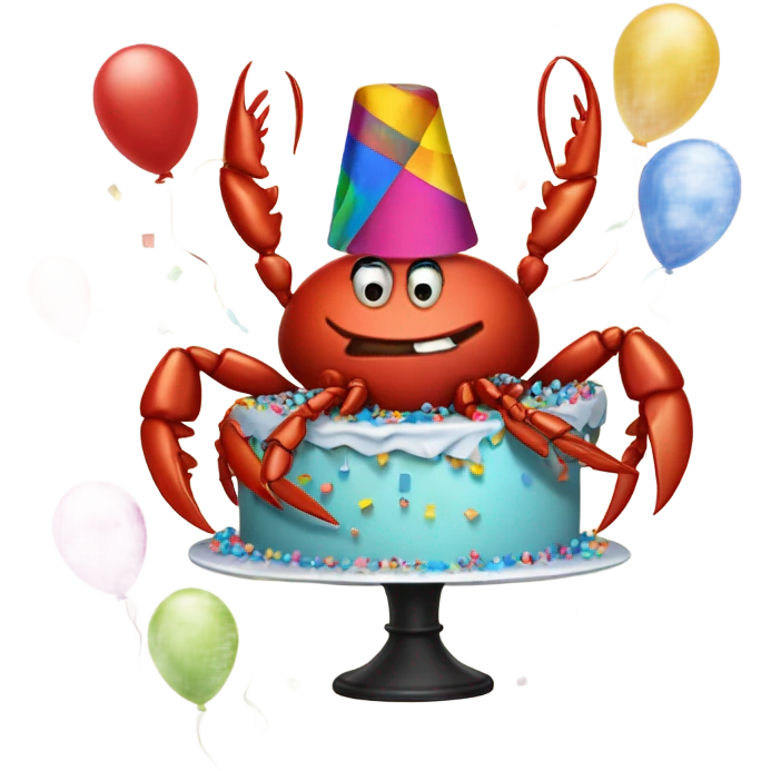 lobster celebrating emoji