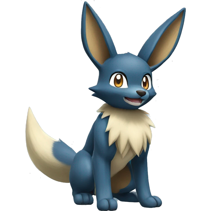 Lucario-Eevee full body emoji