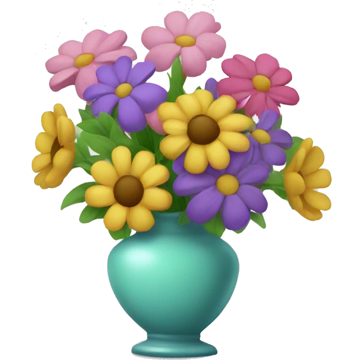 Flowers in a vase emoji