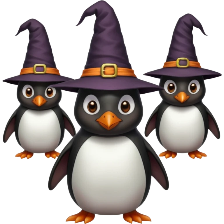 tall Demons Penguins with Witch Hat emoji