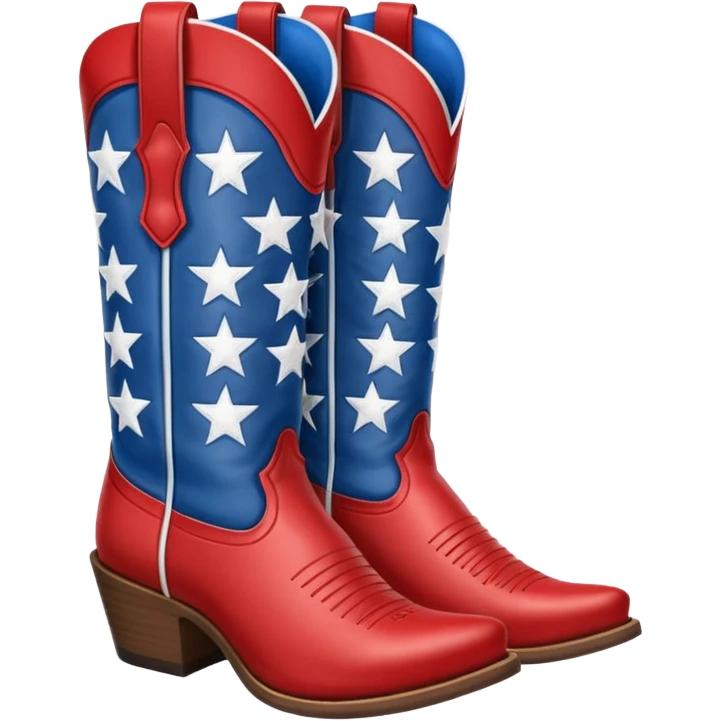 American flag cowgirl boots emoji