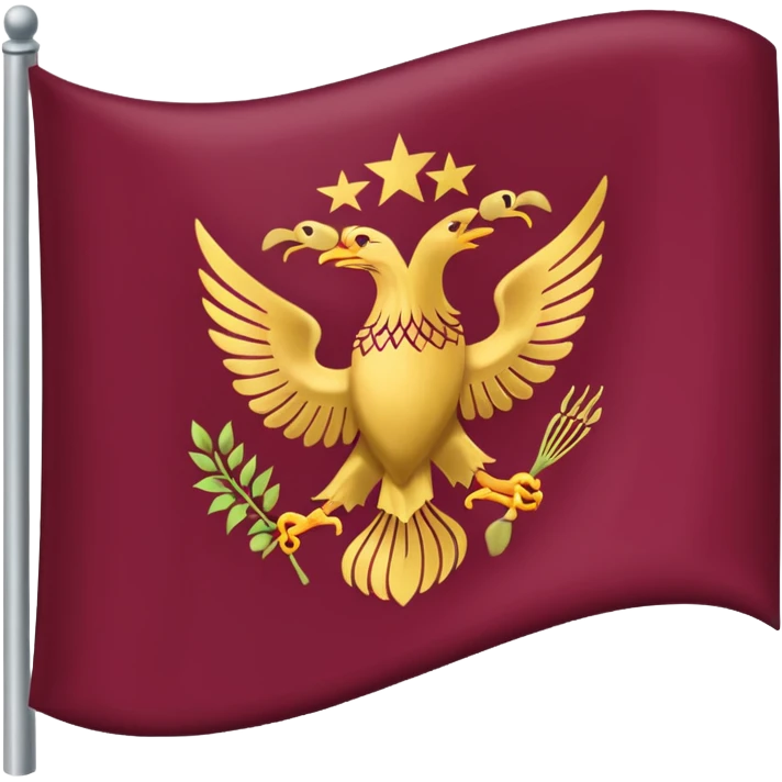 Bandera color vino sin estrella emoji
