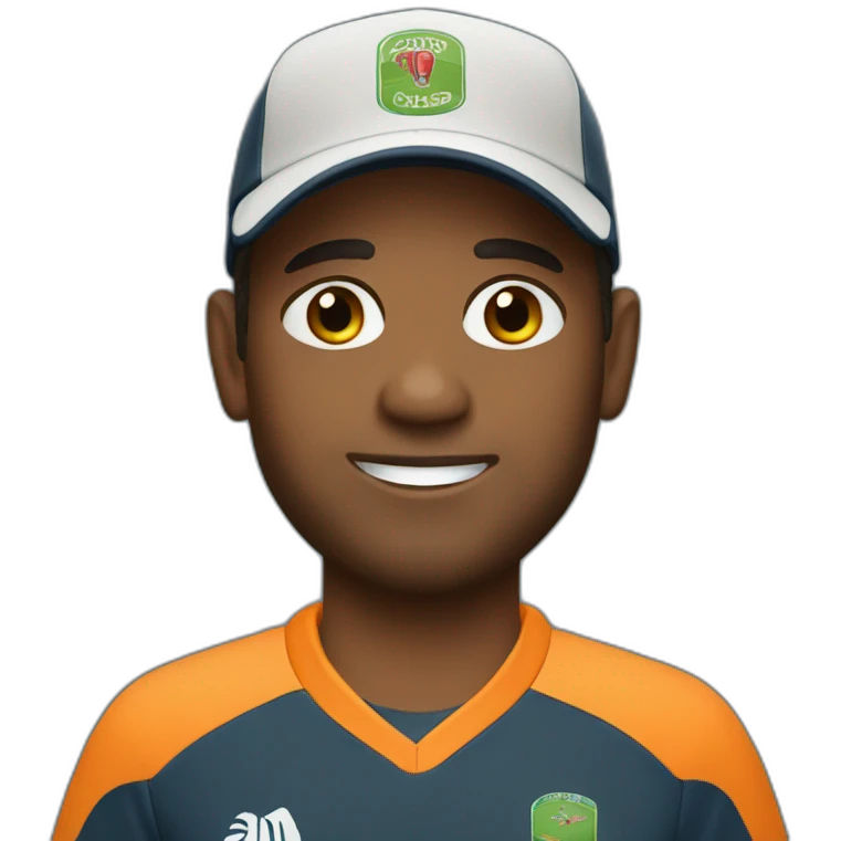 young cricket coach emoji
