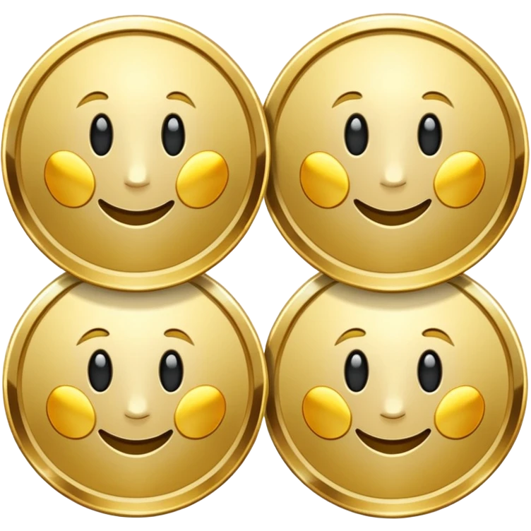 Gold coins emoji