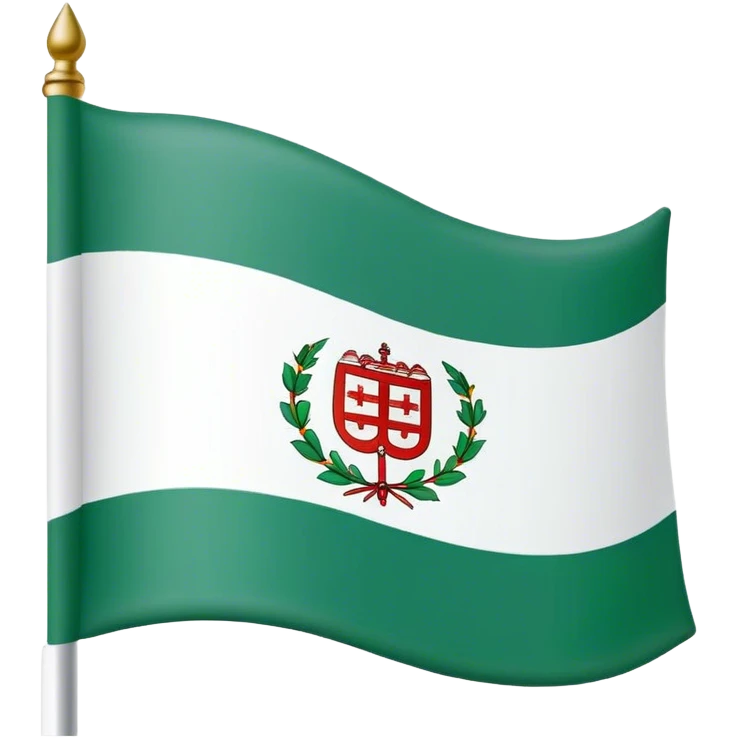 bandera de andalucía estilo Whatsapp emoji