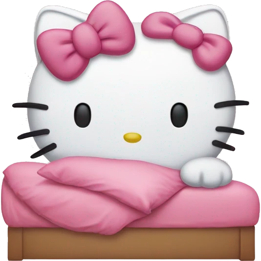 a tired hello kitty  emoji