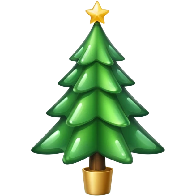 Christmas tree in the shape of glass  emoji