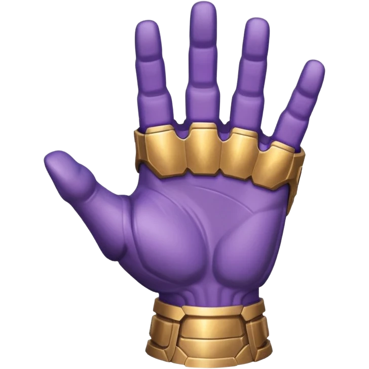 Thanosun hareketini yapan emoji emoji