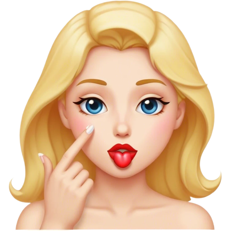 blowing a kiss emoji