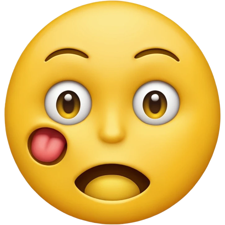 an emoji choking itself emoji