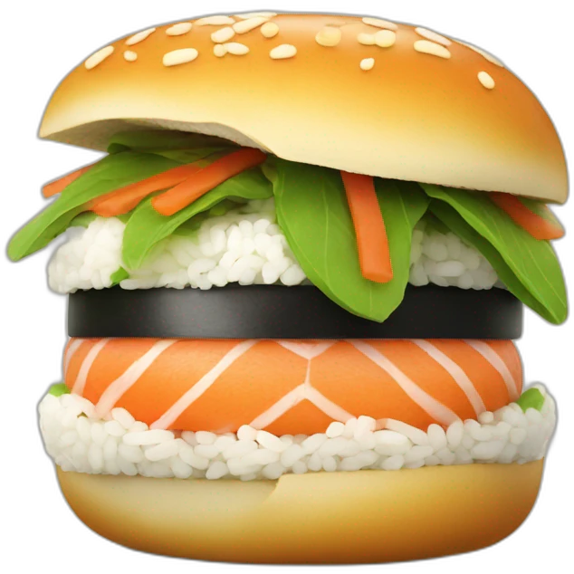 Sushi burger  emoji