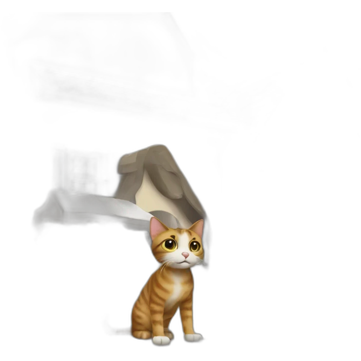 cat buys new house emoji