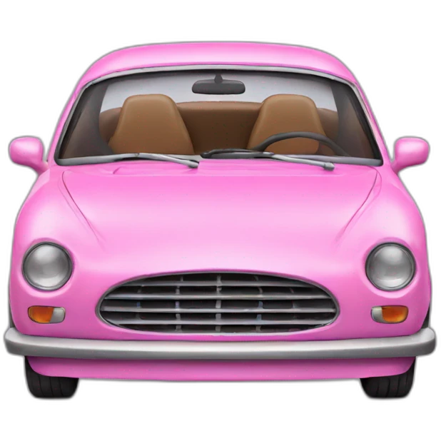 Pink car emoji
