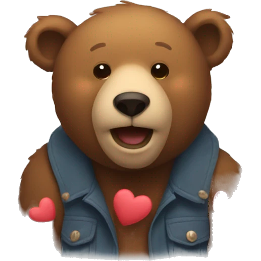 bear with hearts around jt emoji