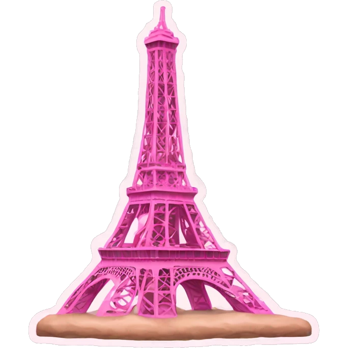Pink torre Eiffel  emoji