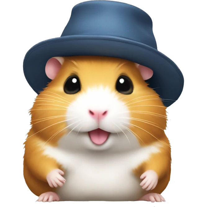 hamster with hat emoji