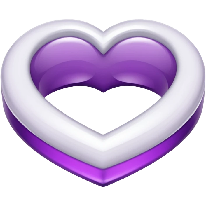 anel de casamento branco e roxo emoji