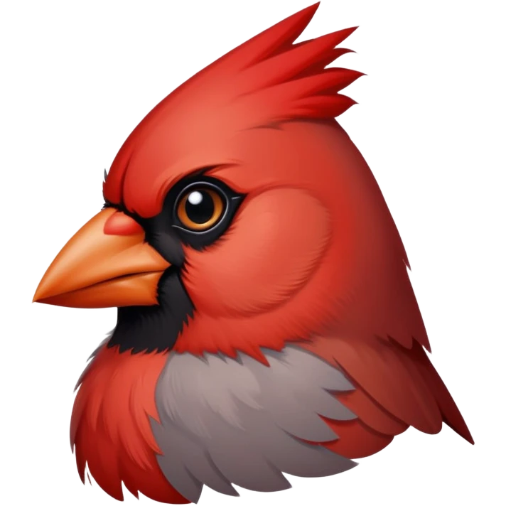 Half male half female cardinal emoji
