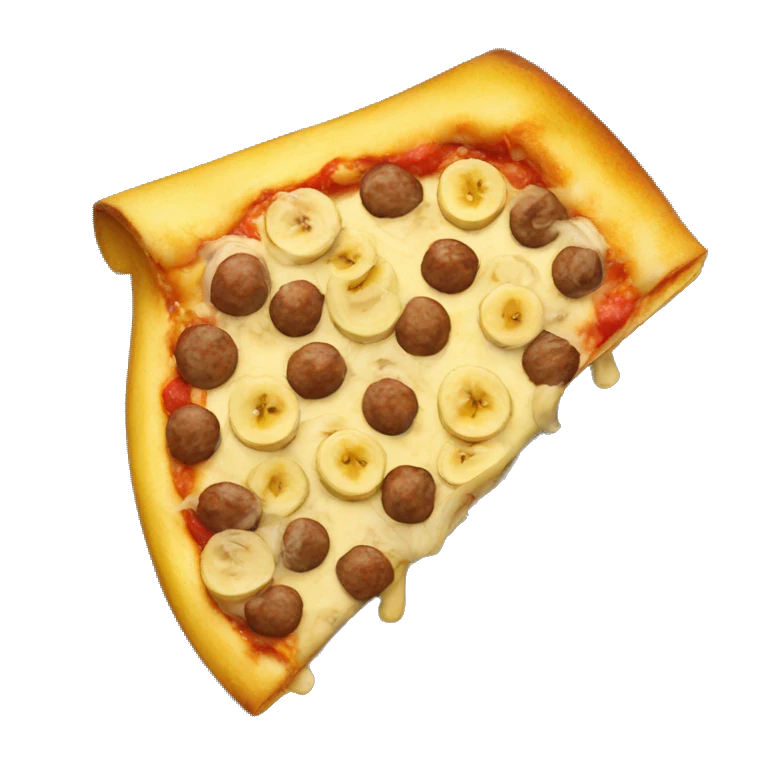 Monkey banana pizza emoji