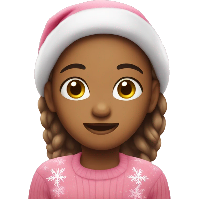 Cute pink holiday emoji