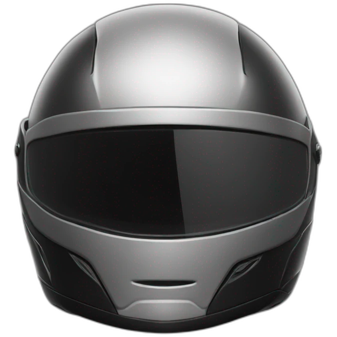 black motorcyle helmet emoji