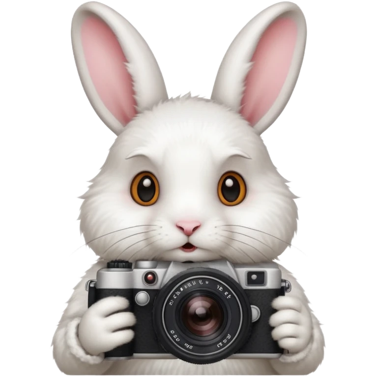 white rabbit camera emoji