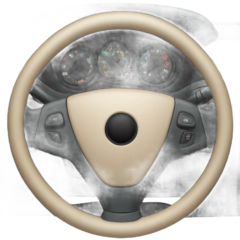 car steering wheel emoji
