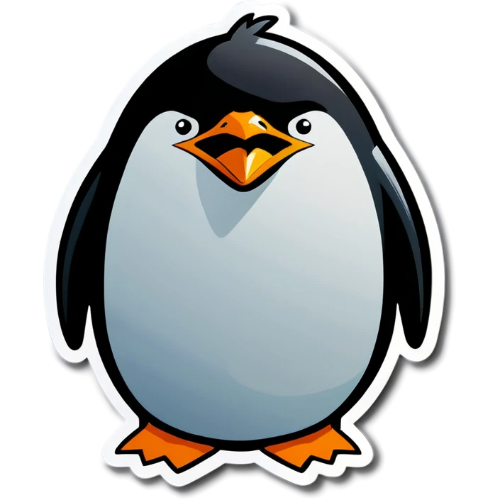 An angry penguin emoji