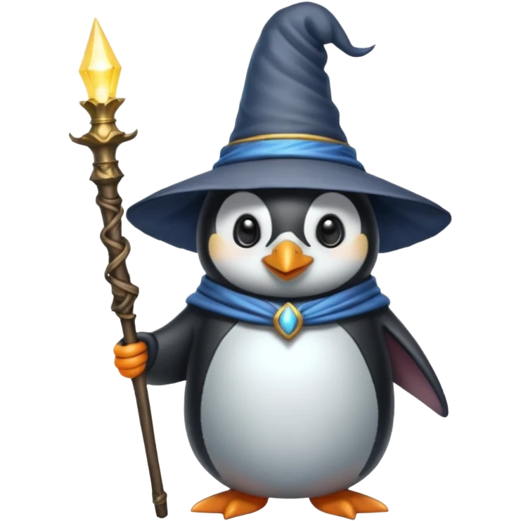 Penguin Wizard emoji