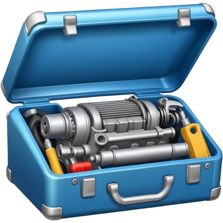 generate me a repair kit with a car engine emoji