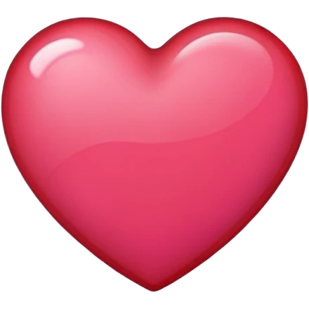 Red with pink heart emoji