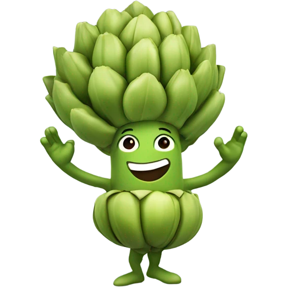 Artichoke dancing emoji
